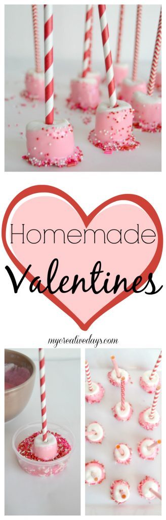 If you are looking for homemade valentines for your kids to make their classmates, click over to get these easy dipped marshmallow treats that they will love! 