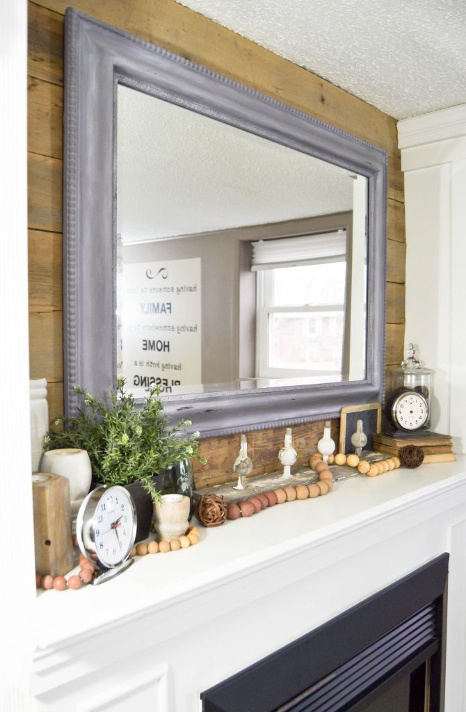 If you like the look of reclaimed barn wood and want to add it to your home, click over and see how we used it to make over our mantel in our family room. 