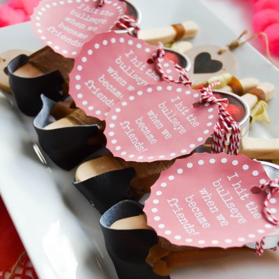 Valentine Craft For Kids: Sling Shot Valentine (Free Printable)