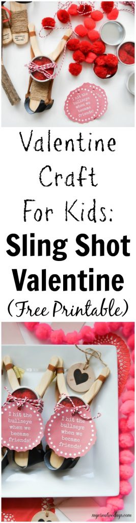 If you are looking for fun valentine crafts for kids, click over to the tutorial on how to make these easy sling shot valentines that will make every child happy!