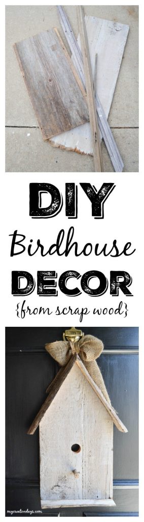 DIY Birdhouse Decor - Looking to add some spring decor to your home? Make this easy DIY Birdhouse Decor from My Creative Days!