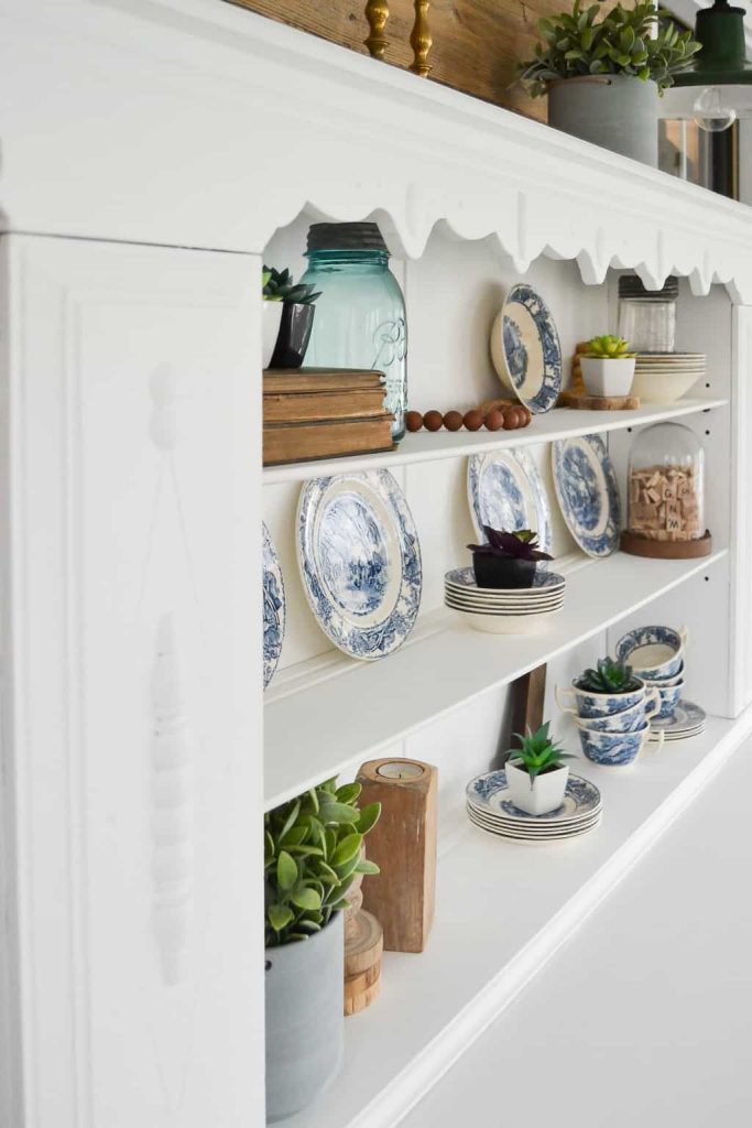 White Painted Buffet Makeover - Have an old buffet that needs a makeover? Check out this White Painted Buffet Makeover for inspiration from My Creative Days.