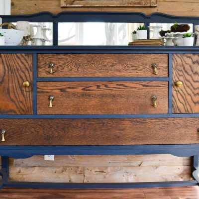 DIY Buffet Makeover: Classic Makeover In Navy