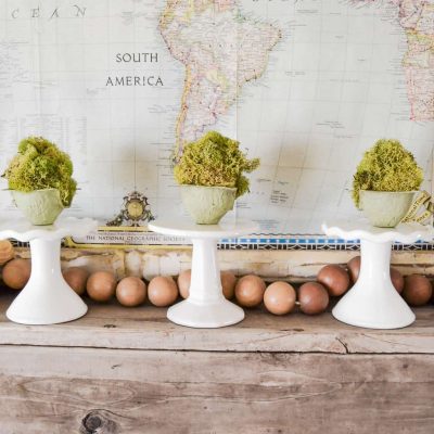 DIY Mossy Spring Easter Egg