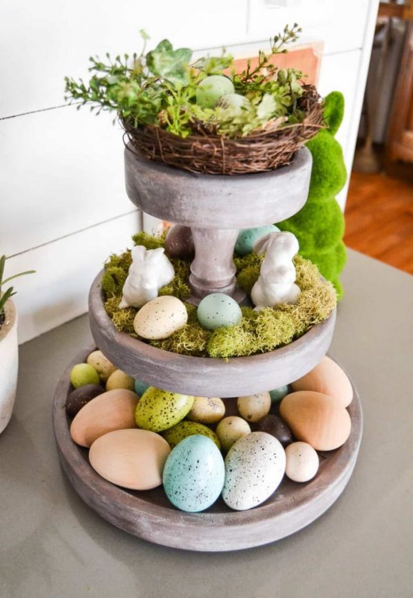 Easy DIY Three Tier Stand Made From A Thrift Store Find