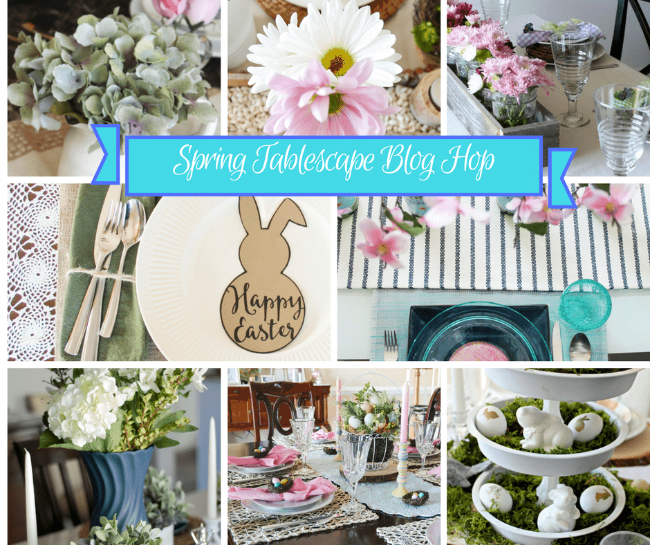 Spring Tablescape - Looking for an easy way to bring spring to your table? This spring tablescape from My Creative Days is easy and full of life and color!