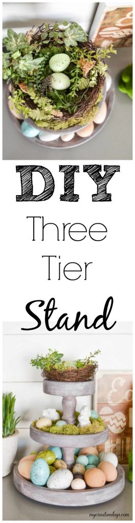 If you love tiered stands, but don't want to spend a ton of money to have one, click over and see how easy it is to DIY a three tier stand from a thrift store find. 