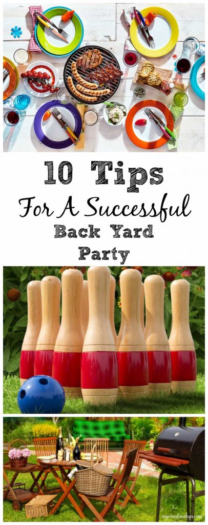 10 Tips For A Successful Back Yard Party - Love to entertain during the summer months? Follow these 10 Tips For A Successful Back Yard Party from My Creative Days to make the party fun and easy to plan!