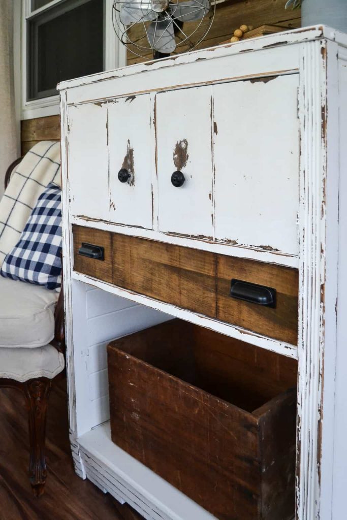 Dresser Makeover With Ship Lap - Don't get rid of your broken dresser! Check out this Dresser Makeover with Ship Lap for a unique way to breath new life to your old dresser.