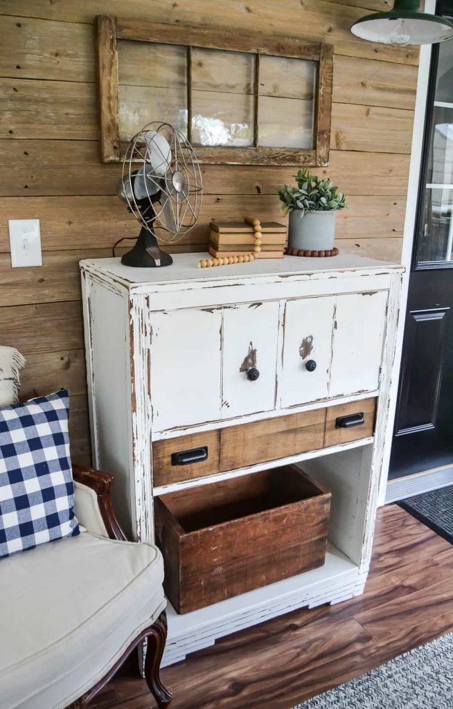 Dresser Makeover With Ship Lap - Don't get rid of your broken dresser! Check out this Dresser Makeover with Ship Lap for a unique way to breath new life to your old dresser.