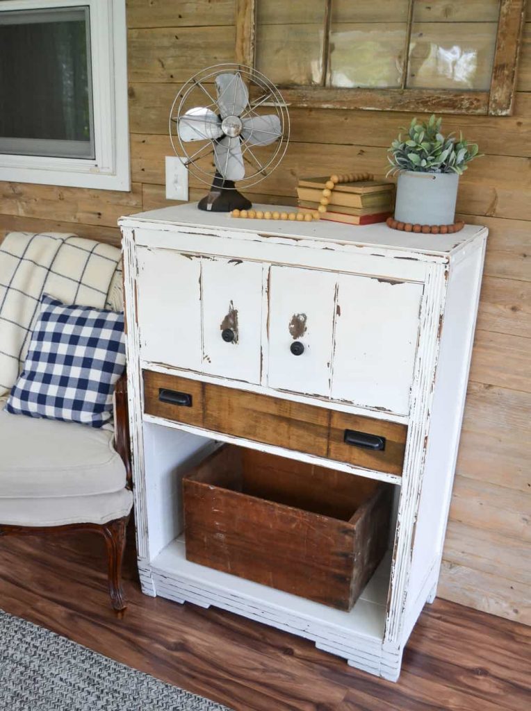 Dresser Makeover With Ship Lap - Don't get rid of your broken dresser! Check out this Dresser Makeover with Ship Lap for a unique way to breath new life to your old dresser.