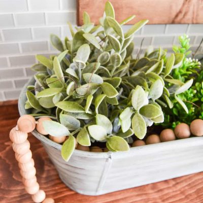 Painted Galvanized Tub Planter