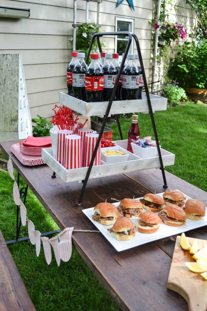 Coca-Cola™ BBQ Pulled Pork Sliders - Looking for an easy meal to make during your summer back yard party? These Coca-Cola™ BBQ Pulled Pork Sliders are easy to make and a definite crowd pleaser.