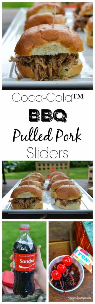 Coca-Cola™ BBQ Pulled Pork Sliders - Looking for an easy meal to make during your summer back yard party? These Coca-Cola™ BBQ Pulled Pork Sliders are easy to make and a definite crowd pleaser.