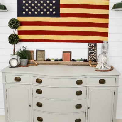 Painted Buffet Makeover To Make An Old Piece Current Again