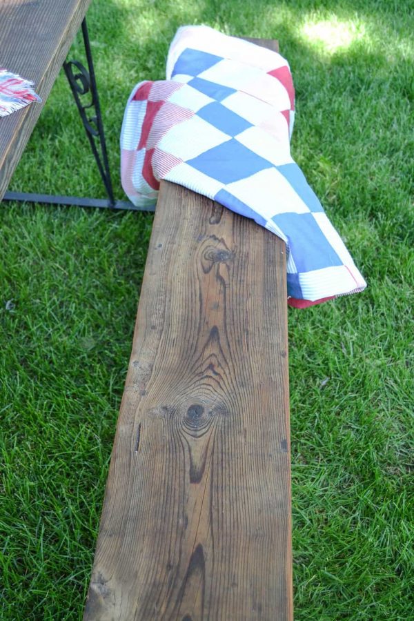 DIY Picnic Table Created From A Curbside Find My Creative Days