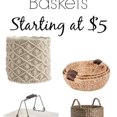 Farmhouse Baskets For Every Room & Every Budget