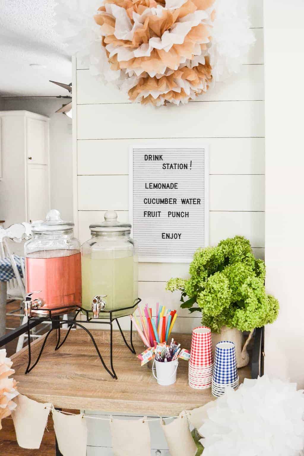 Styling a Fall Beverage Station 