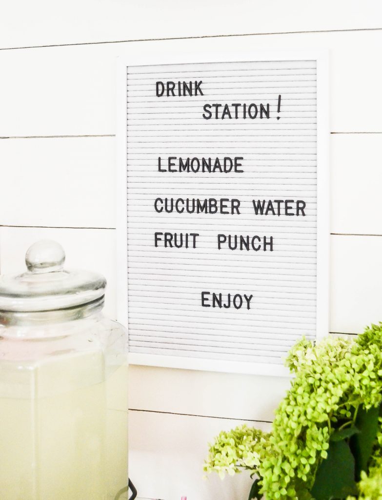 Summer Styled Bar Cart - Are you entertaining this summer? Check out this Summer Styled Bar Cart from My Creative Days for an easy way to set up a beverage station at your summer gathering! 