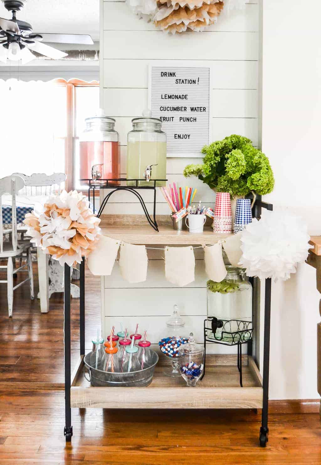Styled Bar Cart Easy Summer Entertaining My Creative Days