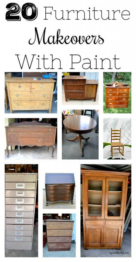 20 Furniture Makeovers With Paint - These 20 Furniture Makeovers With Paint from My Creative Days will have you changing your outdated furniture in no time.