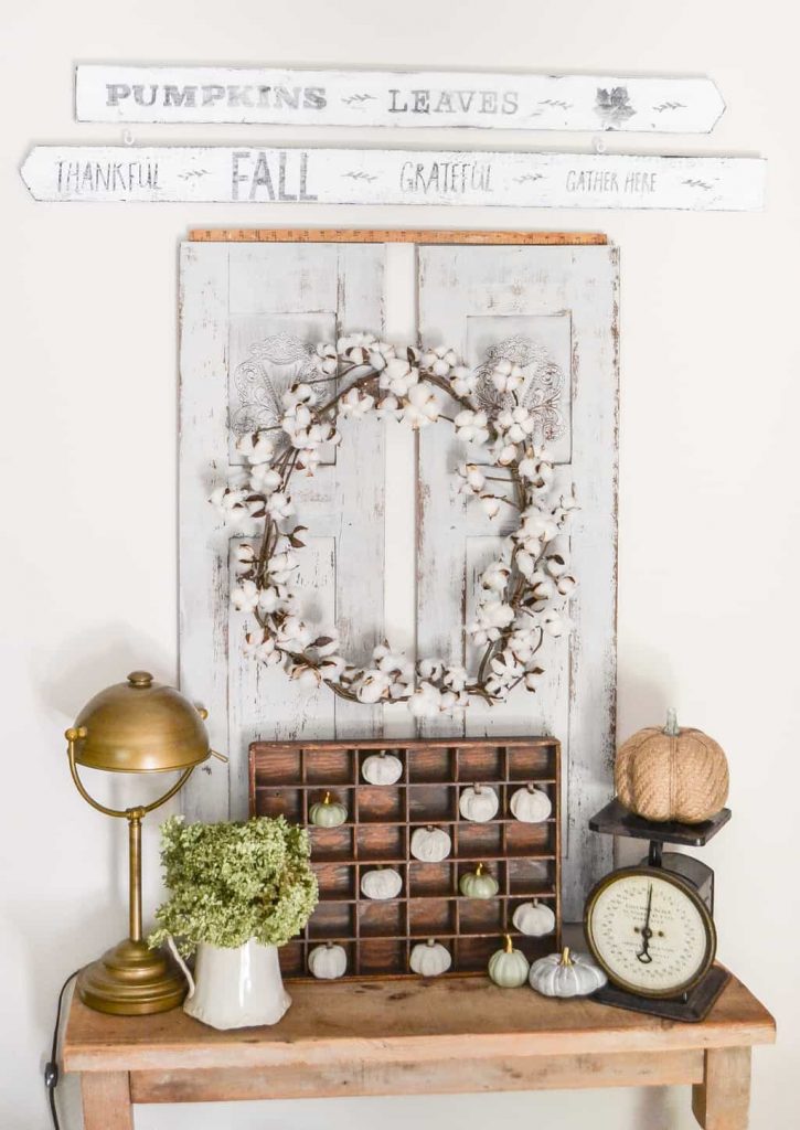 Repurposed DIY Fall Sign - Want to add some fall words to your decor? Make a Repurposed DIY Fall Sign easily and inexpensively in a few short steps.