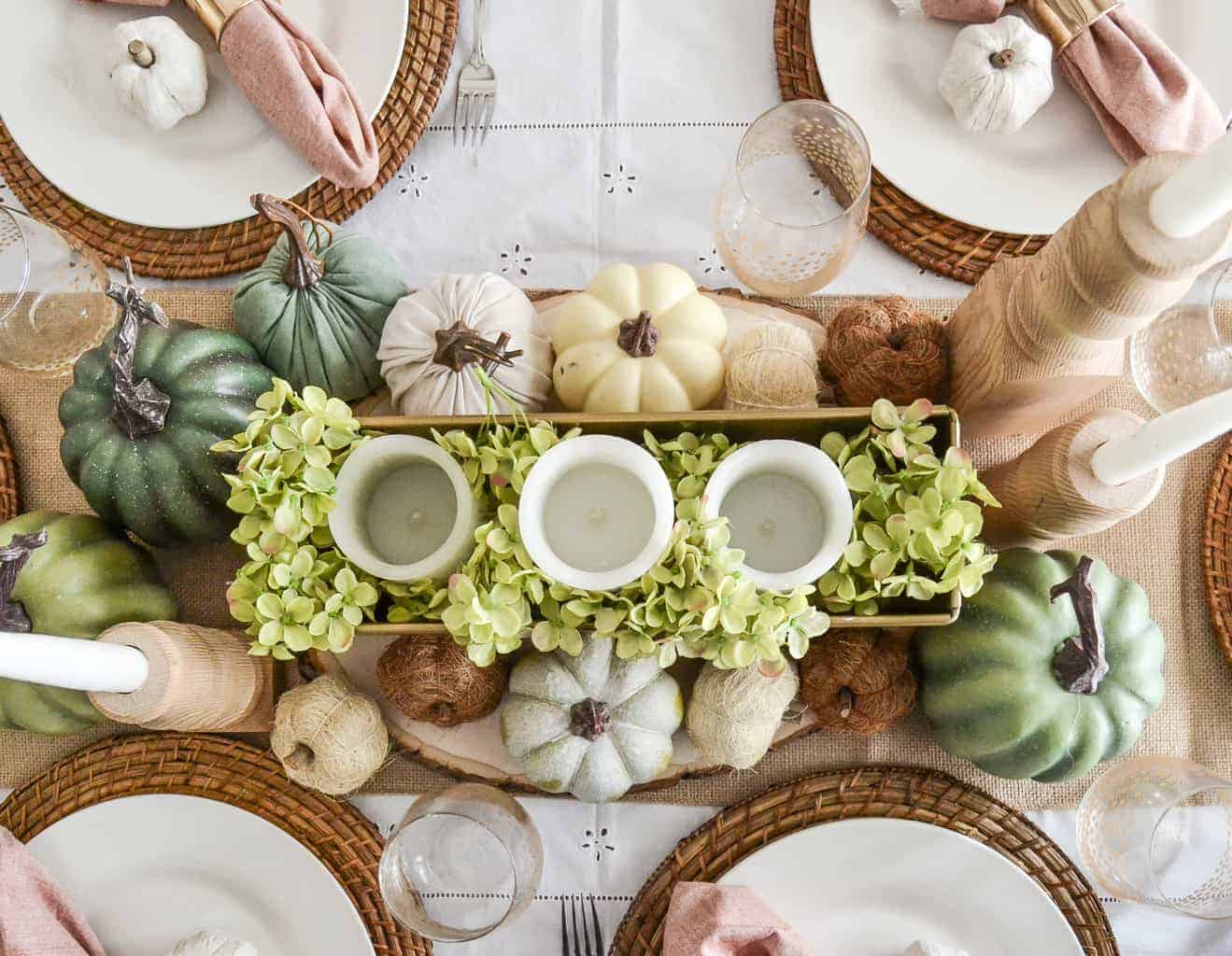 Simple Fall Tablescape  Fall Paper Plate Table Setting