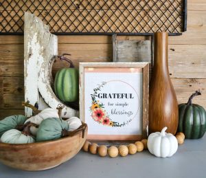 Free Fall Printable: Grateful For Simple Blessings - My Creative Days