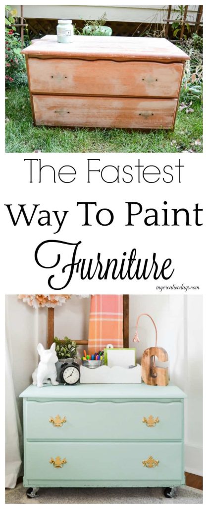 The Fastest Way To Paint Furniture - If you want to paint furniture, but don't think you have time, I can show you The Fastest Way To Paint Furniture that will give you the results you want without spending a lot of time to do it.