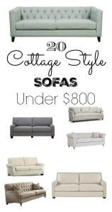 20 Cottage Style Sofas Under $800 - My Creative Days