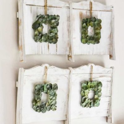 Repurposed Chairs Become Wall Decor In Entry