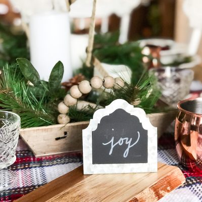 Easy Christmas Tablescape With Thrift Store Finds