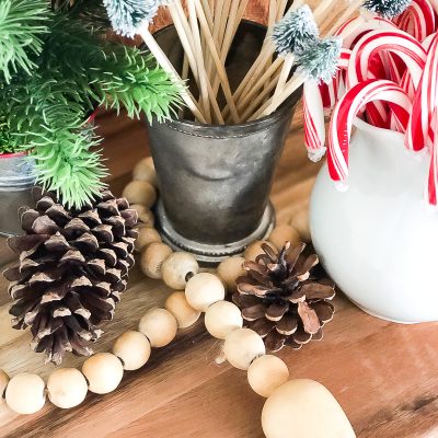 Christmas Vignettes In The Dining Room