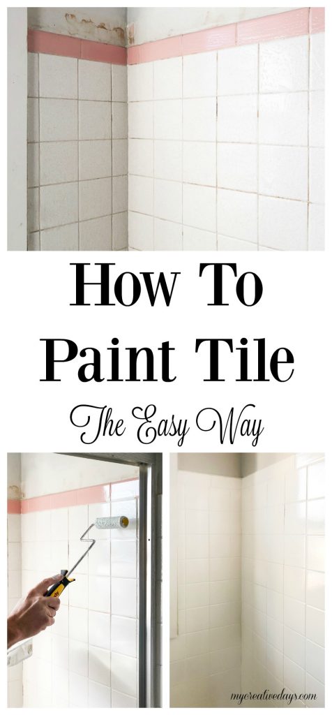 Want to change tile in your home without spending a lot of money? How To Paint Tile The Easy Way will save money and time and have your tile looking new! 