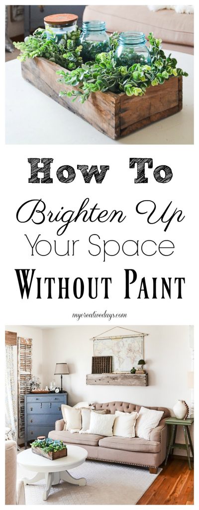 Are you looking to brighten up walls with little effort or money? This method will brighten up your space without paint or a lot of money! 