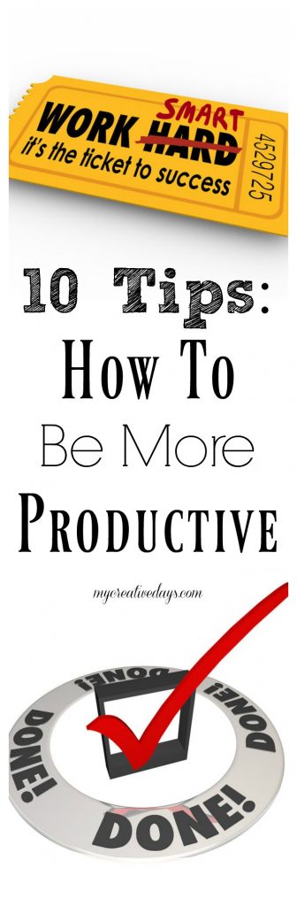Are you looking for ways that you can be more productive in your day? Click over to get these 10 tips that will help you be more productive at home and work.