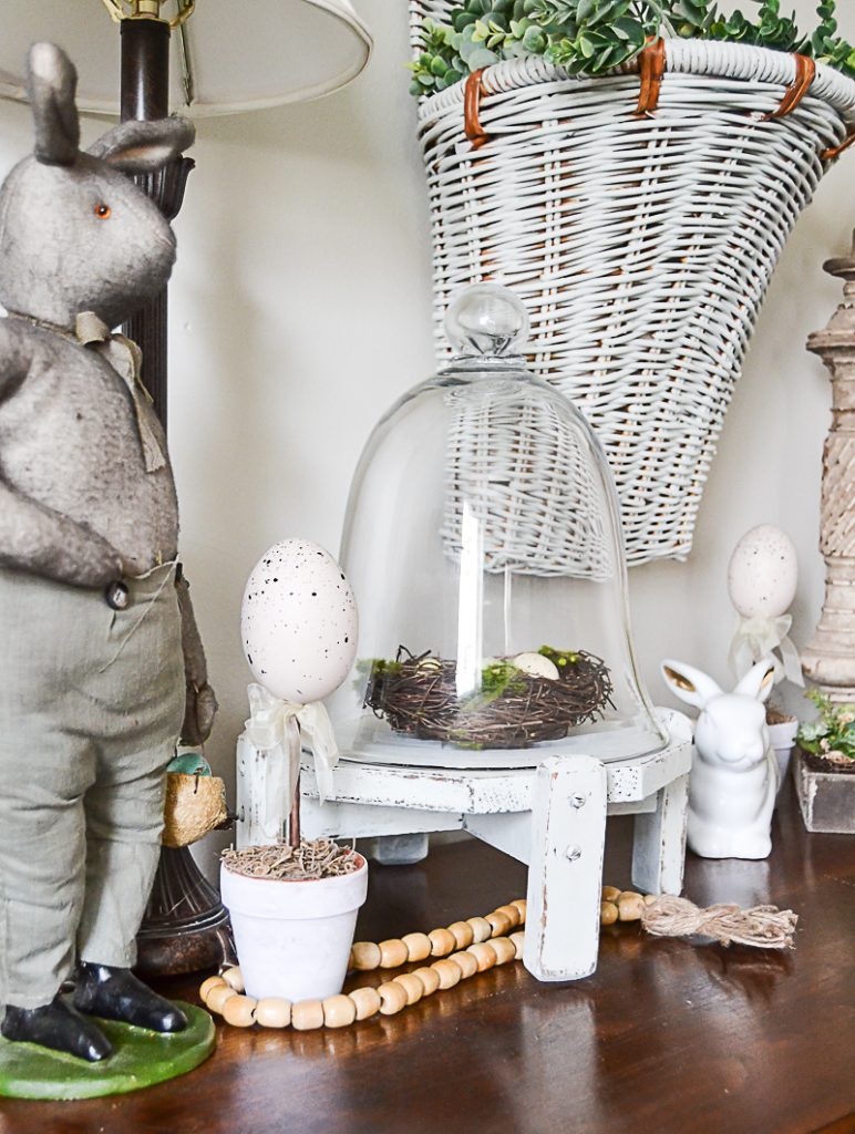 Looking for some simple spring decorations for your home? Click over to see how I turned these thrift store finds into spring decorations for our family room.