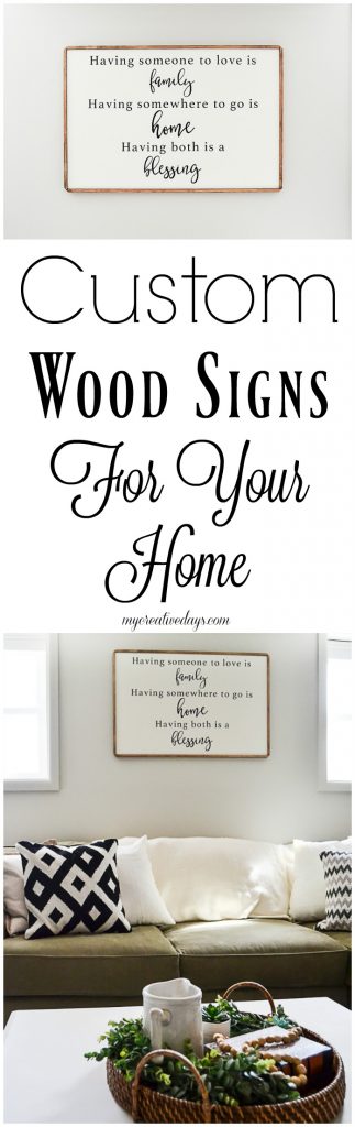 If you are looking for some custom art work for your home, look no further. These custom wood signs will make your art work personal and timeless.