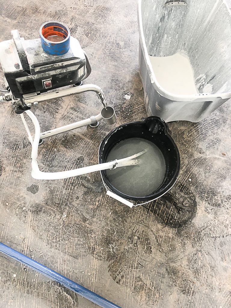 If you are looking to invest in a paint sprayer that is going to be your painting projects easier and faster, click over to find the paint sprayer that helped us prime the walls in the entire house in an hour.