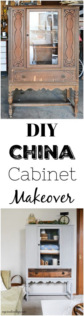 If you have a china cabinet that is in need of a makeover, click over to see how easy it was to transform this china cabinet to make it more relevant and less dingy.