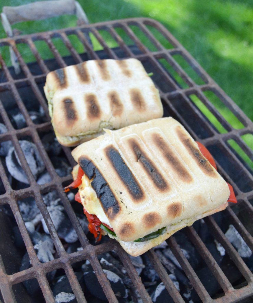 If you are looking for easy camping dinners, click over to get this simple and delicious Roasted Red Pepper, Pesto & Chicken Grilled Cheese recipe.