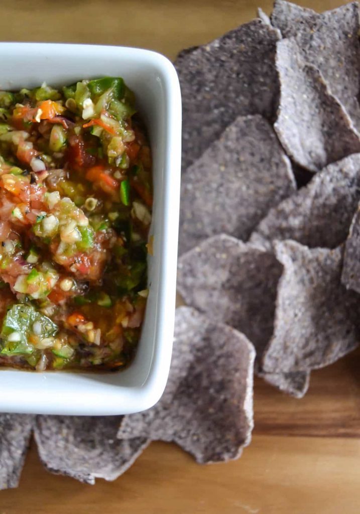 If you love homemade salsa, click over to get this easy Roasted Spicy Salsa Recipe that can be made from your garden veggies. 