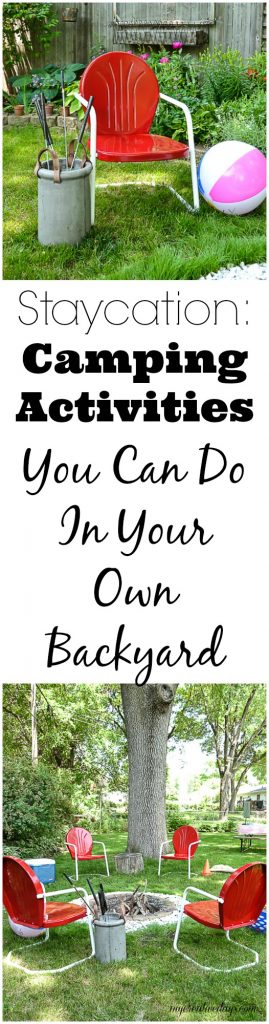 Looking for easy camping activities for your family? Click over and find many activities for a backyard staycation or camping adventure far from home. #ad
