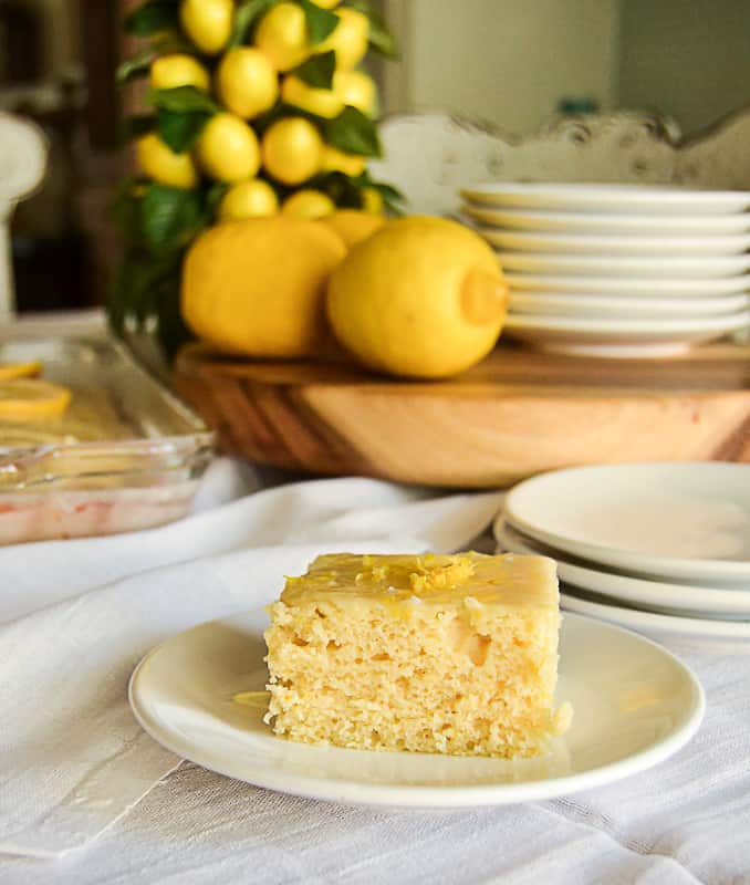 If you love lemon desserts and you are looking for an easy recipe to make, click over to get this easy lemon cake from scratch recipe that you friends and family will love!