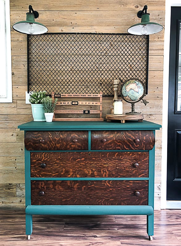 If you love the look and function of a solid wood dresser, but don't have a big budget to get one, click over to see how to shop your local yard sales to get one for pennies and make it over to fit exactly what you need.