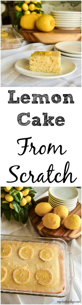 If you love lemon desserts and you are looking for an easy recipe to make, click over to get this easy lemon cake from scratch recipe that you friends and family will love!