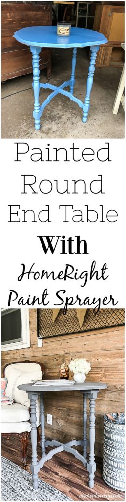 If you are looking for a round end table for your home, click over and see how easy it is to transform a thrift store table with one tool and make it the perfect round end table for your space.