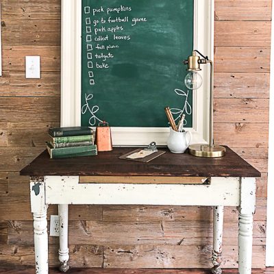 Green Chalkboard: How To Make One From A Thrifted Frame