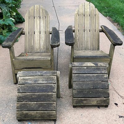Folding Adirondack Chairs Makeover