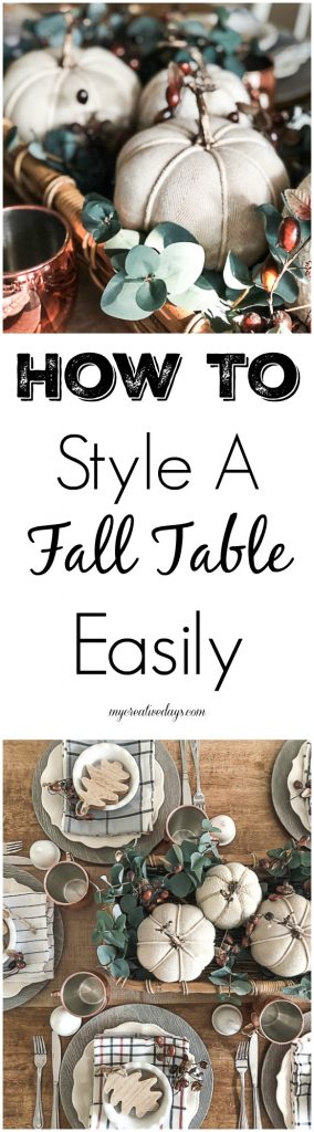 Fall is the most glorious time of year and it is a great time to entertain. Click over to see how to style a fall table easily and still make it beautiful.